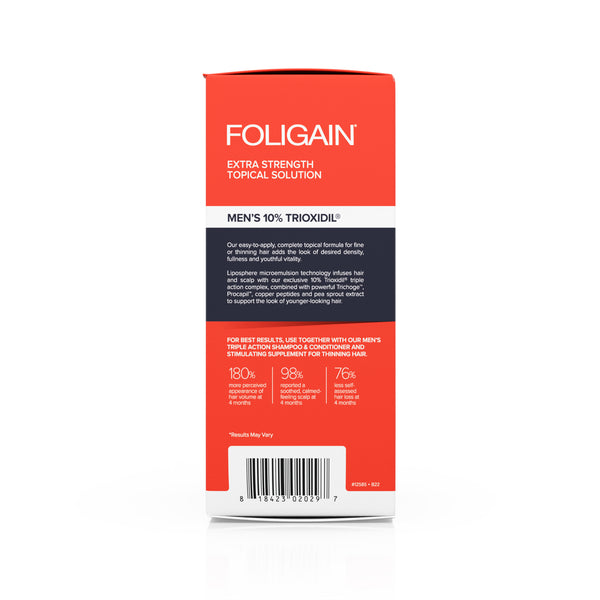 FOLIGAIN Triple Action Complete Formula For Thinning Hair For Men 10% Trioxidil - FOLIGAIN CANADA