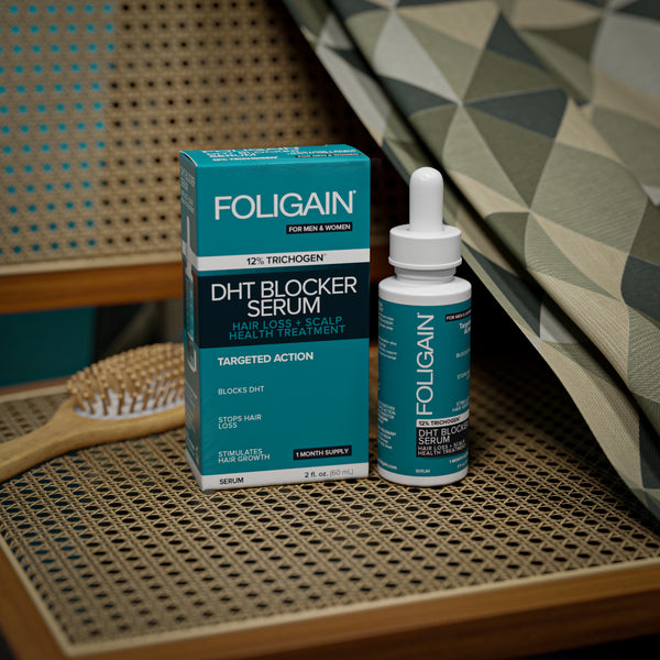 FOLIGAIN Hair Regrowth DHT Blocker Serum with 12% Trichogen®