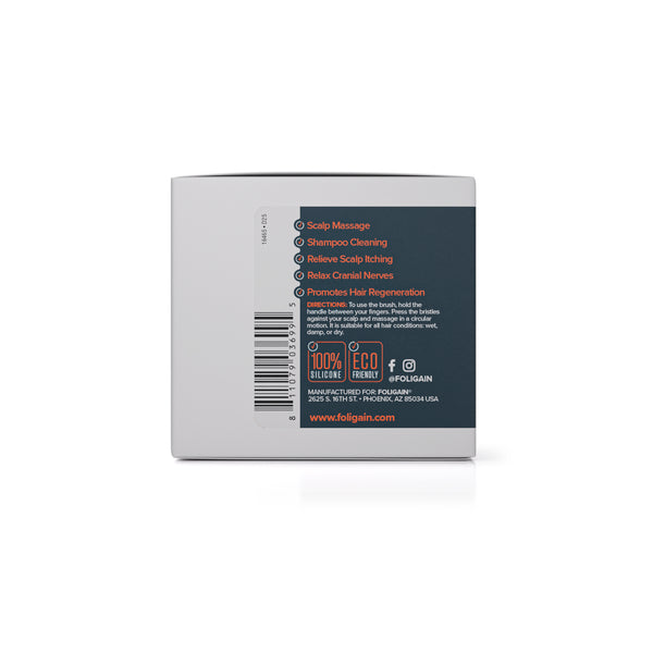 FOLIGAIN Exfoliant et masseur pour cuir chevelu en noir