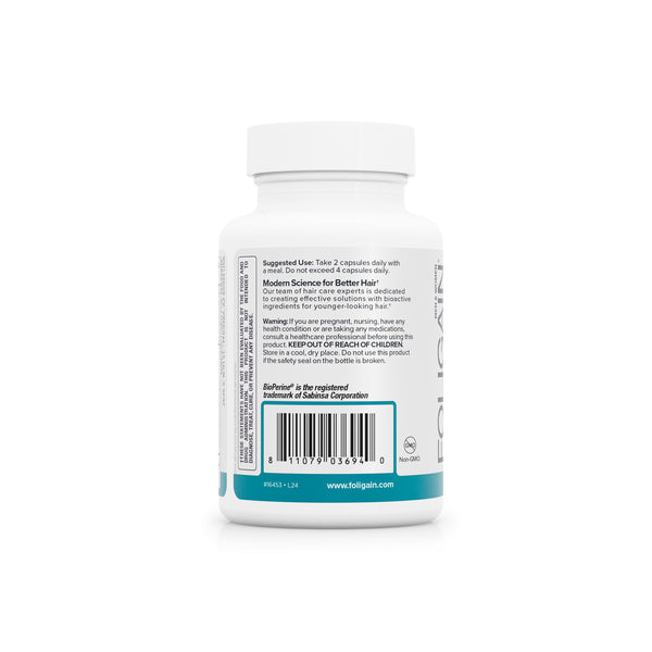 FOLIGAIN TOTAL CARE Supplement for Thinning Hair, Skin & Nails 60 Vegetarian Capsules