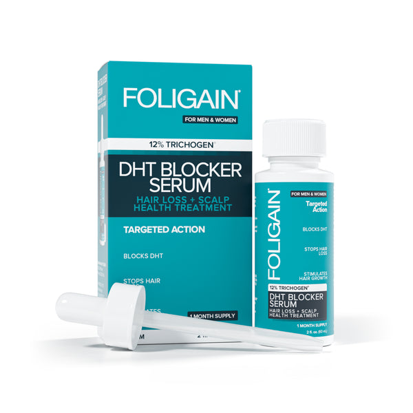 FOLIGAIN Hair Regrowth DHT Blocker Serum with 12% Trichogen®
