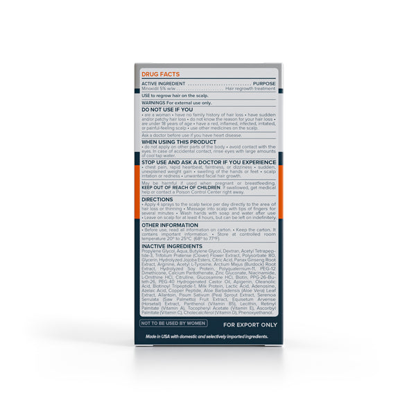 FOLIGAIN Régénération Avancée des Cheveux Pour Hommes Minoxidil Ultra-Pur 5 % + Trioxidil 5 %