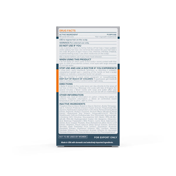 FOLIGAIN Advanced Hair Regrowth For Men Ultra-Pure Minoxidil 5% + TRIOXIDIL 5%