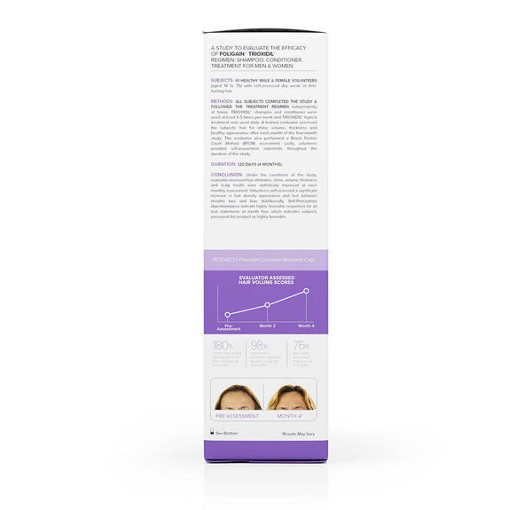 FOLIGAIN Canada hair growth shampoo and conditioner kit for women, featuring triple-action formula for thinning hair.