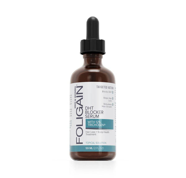FOLIGAIN Hair Regrowth DHT Blocker Serum with 12% Trichogen® - FOLIGAIN CANADA
