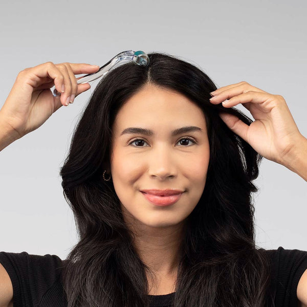 FOLIGAIN Canada Hair & Scalp Roller with 0.25 titanium needles for scalp stimulation and hair growth.